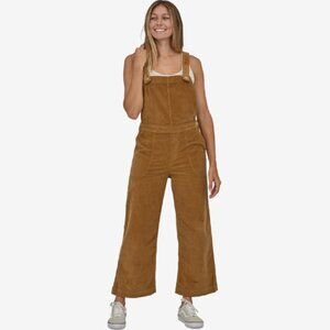 Patagonia Women's StandUp Cropped Corduroy Overalls, Size 8, NWT, Nest Brown